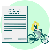 Solicitud de prestaciones o subsidios