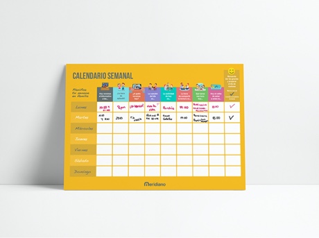 Calendario para días de confinamiento en familia